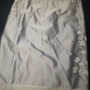 Ann Taylor Taupe Skirt with Subtle Texture